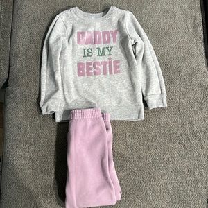 “Daddy is my Bestie” sweatpants set.